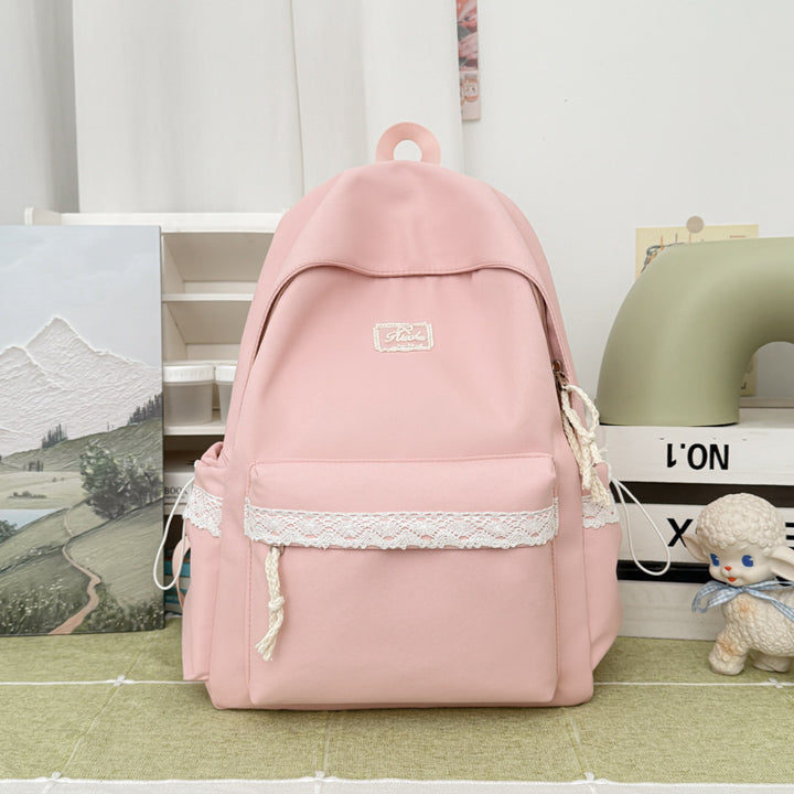 Adorable Lace-Trimmed Backpack Kalsten
