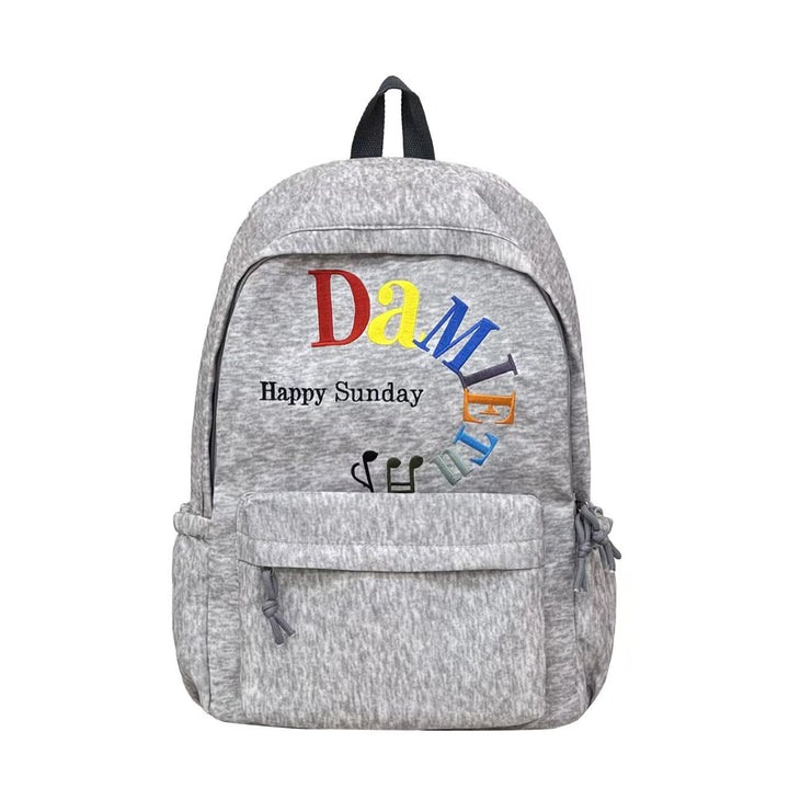 Colorful Embroidered Casual Backpack Kalsten
