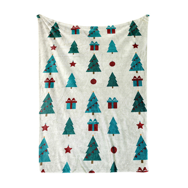 Women's Christmas blanket with festive tree and gift design Kalsten