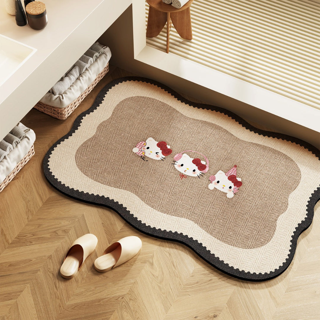 Elegant Decorative Bathroom Mat for Home
