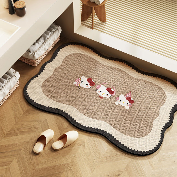 Elegant Decorative Bathroom Mat for Home