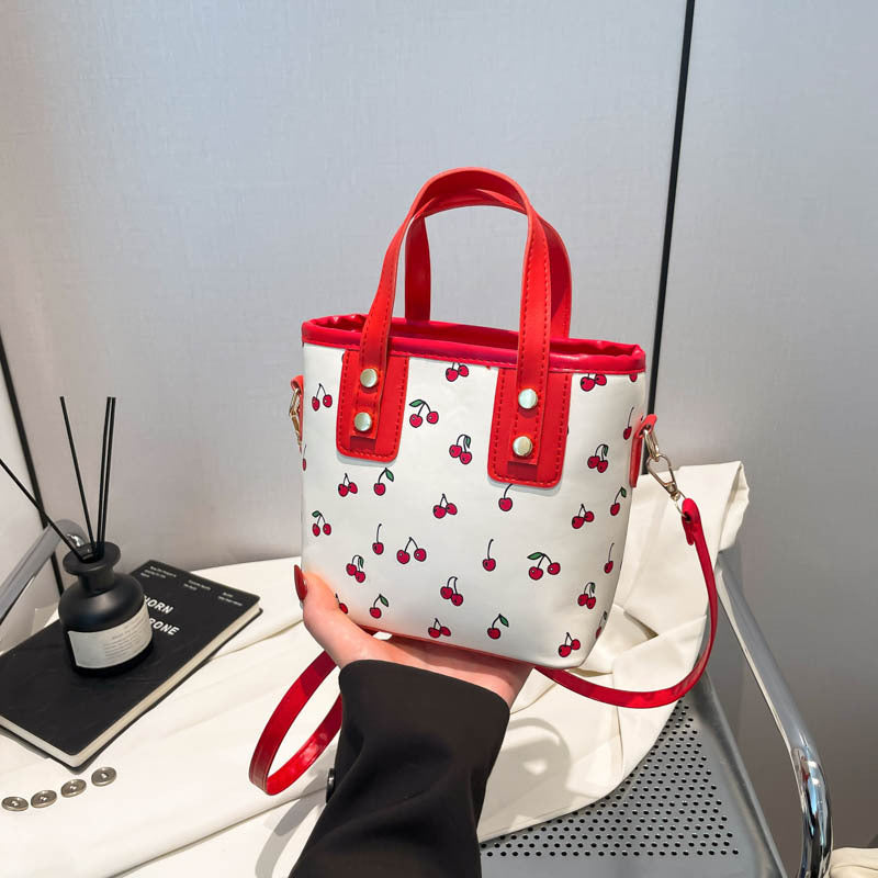 Cherry Print Mini Crossbody Bag