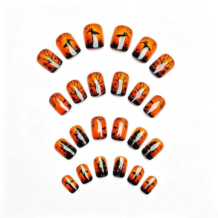 Halloween Haunted House Nail Art Kalsten