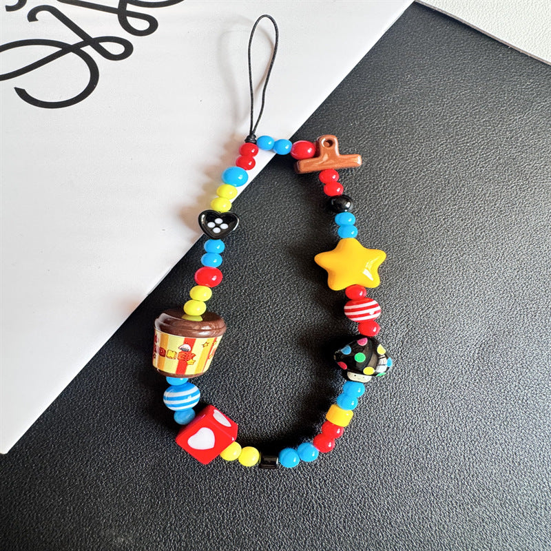 Playful Beaded Charm Lanyard Kalsten 1790135914