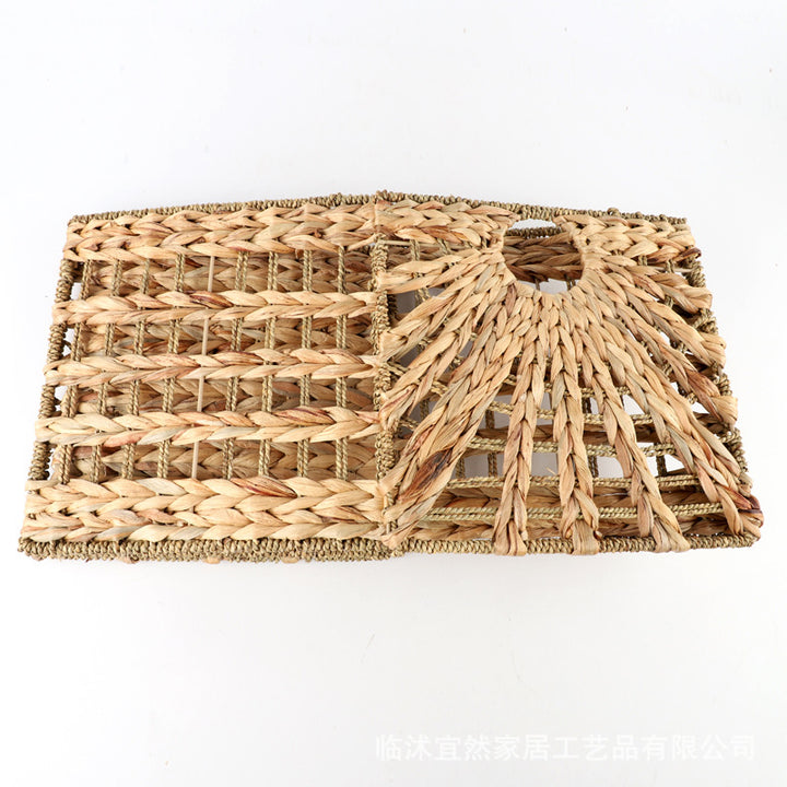 Handwoven Natural Fiber Storage Bin Kalsten