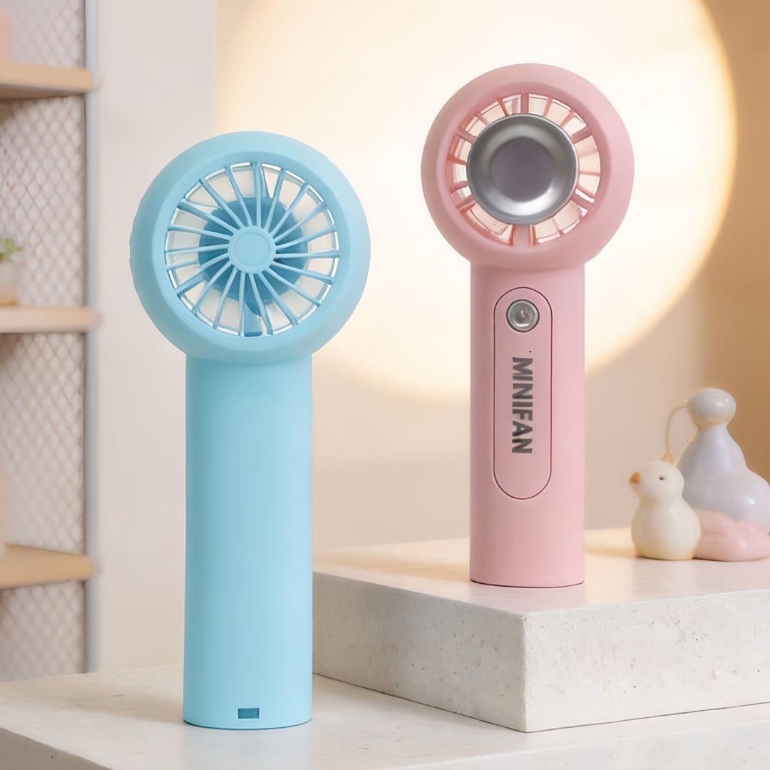 Ladies portable mini hand fan with ergonomic design and USB connection Kalsten