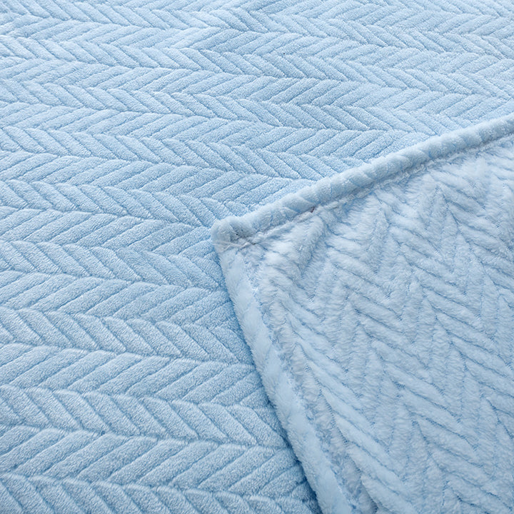Women Cozy Reversible Blanket with Cable Pattern Kalsten