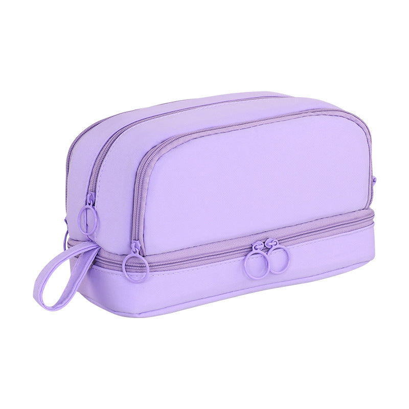 Multifunctional stationery case with transparent compartment design Kalsten