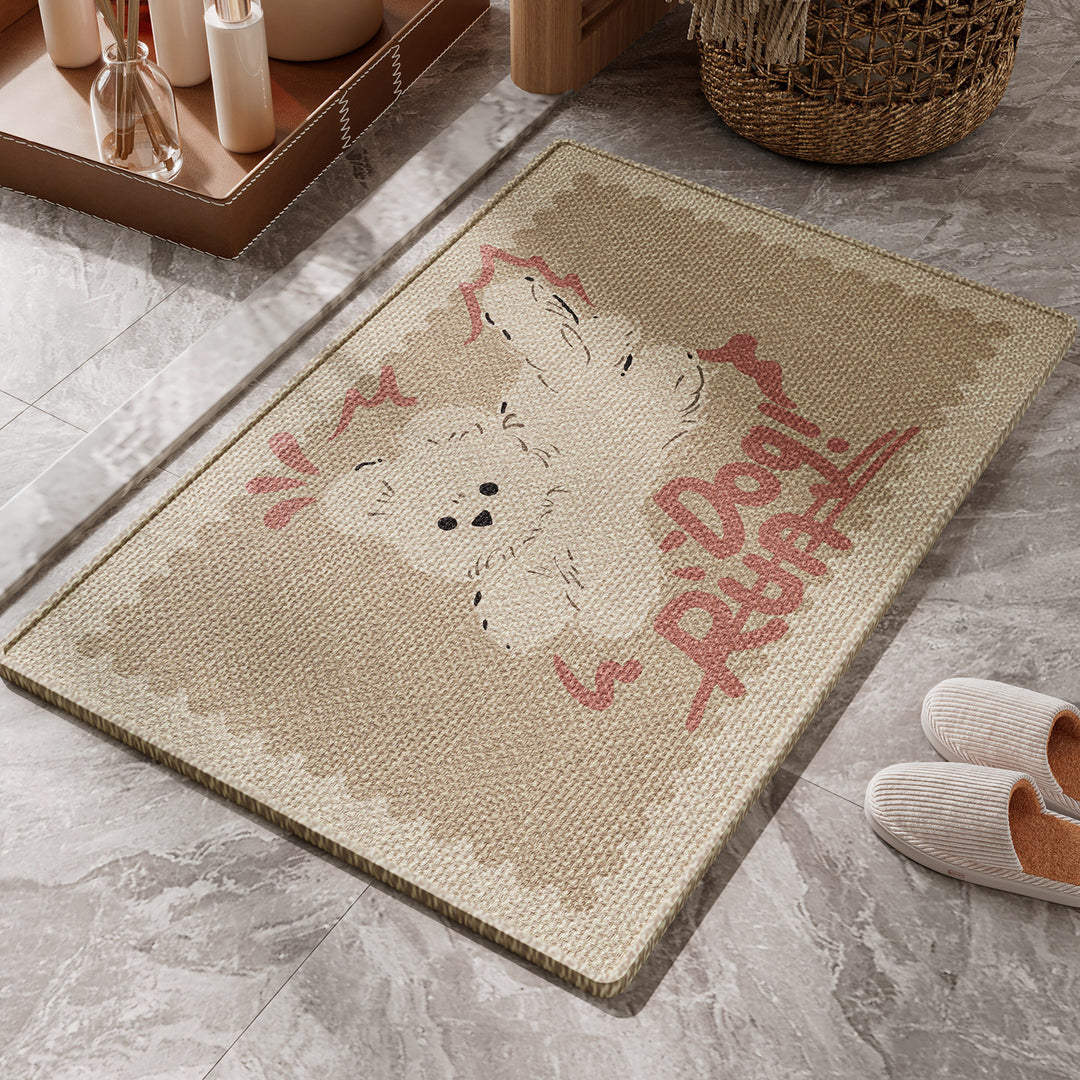 Cute Bear-Themed Bath Mat for Bathroom Floor