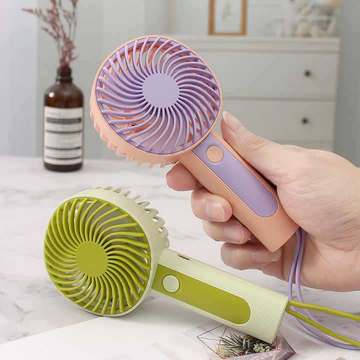 Women portable USB handheld fan with adjustable tilt angle Kalsten