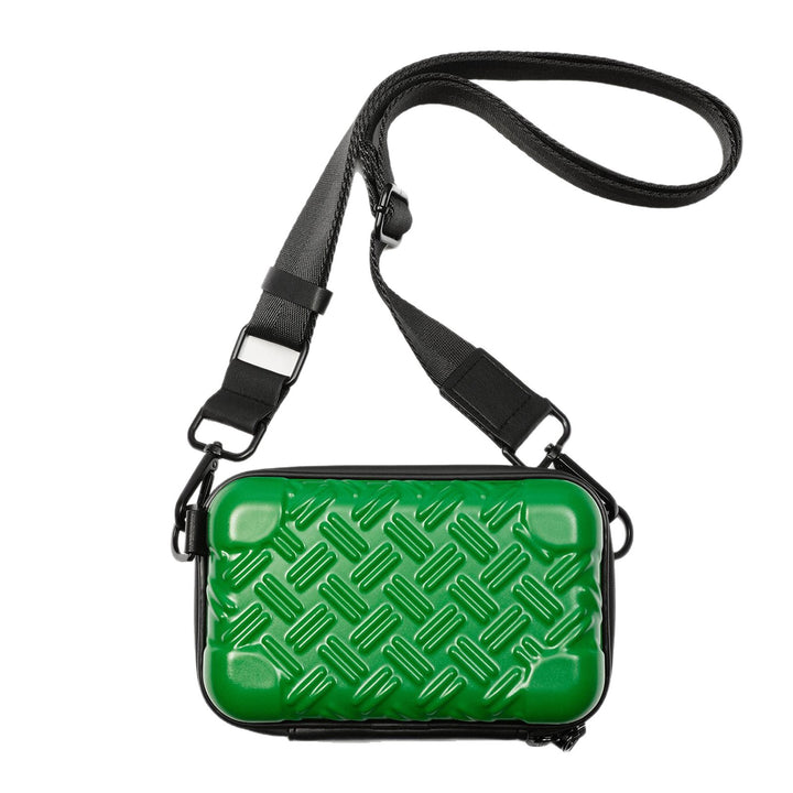 Unisex Textured Hard Shell Crossbody Bag Kalsten