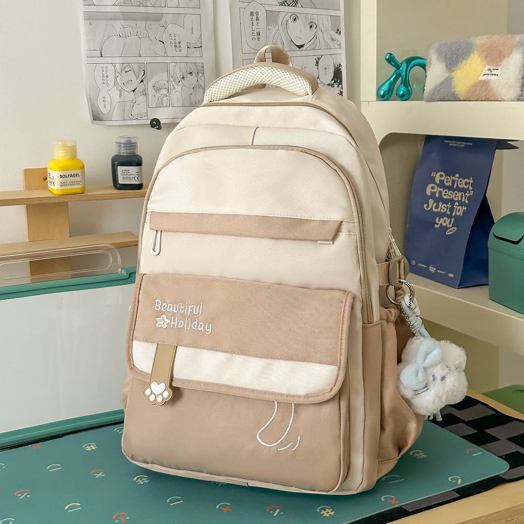Cute Illustrated Patterned Backpack Kalsten