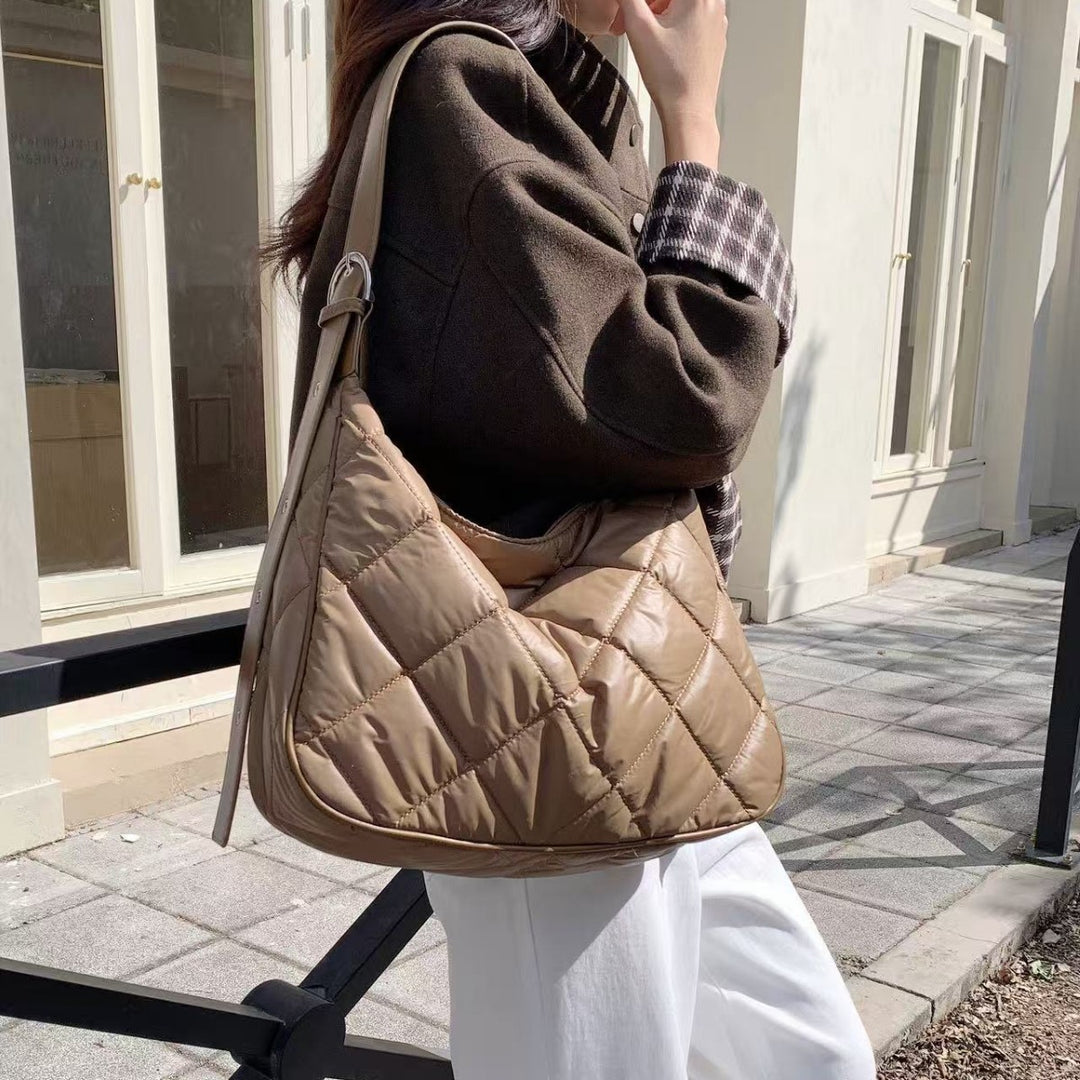 Quilted Padded Shoulder Bag