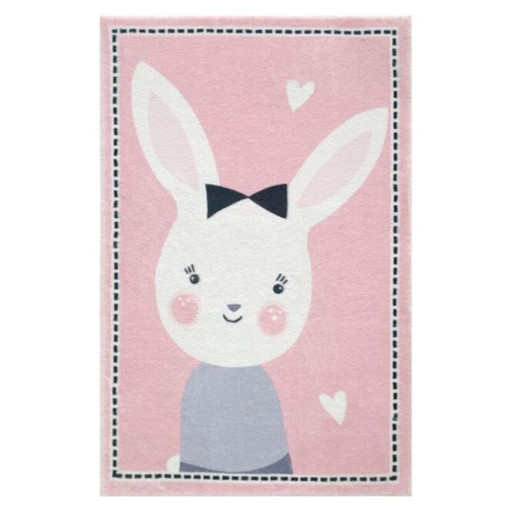 Cute Bunny-Themed Decorative Area Rug for Home