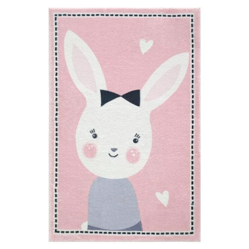 Cute Bunny-Themed Decorative Area Rug