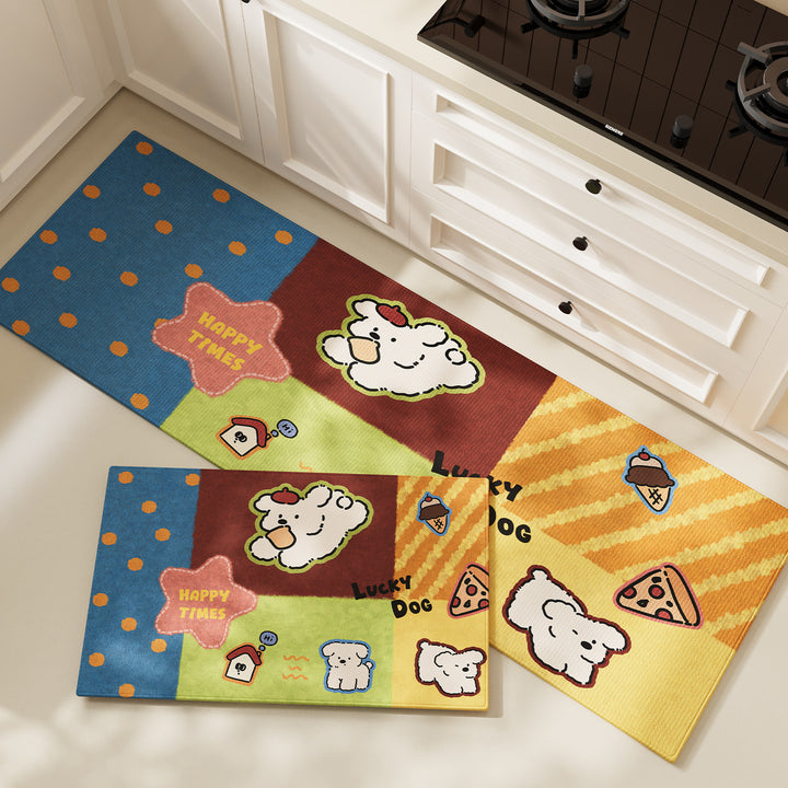 Playful Kitchen Floor Mat
