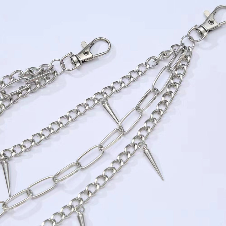 Fashionable chain belt with spiked details Kalsten
