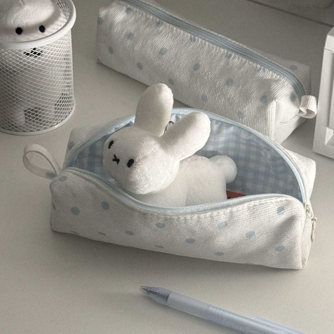 Cute Plush Bunny-Themed Pencil Case