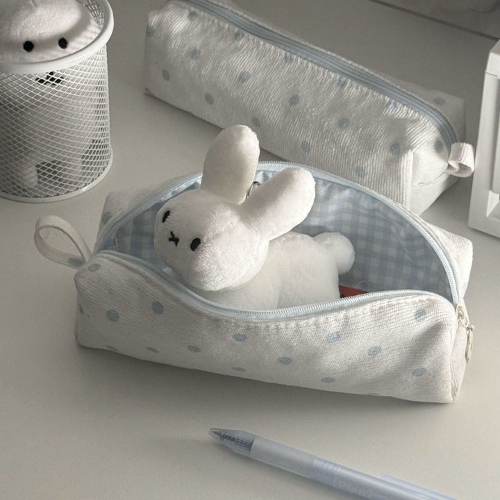 Cute Plush Bunny-Themed Pencil Case