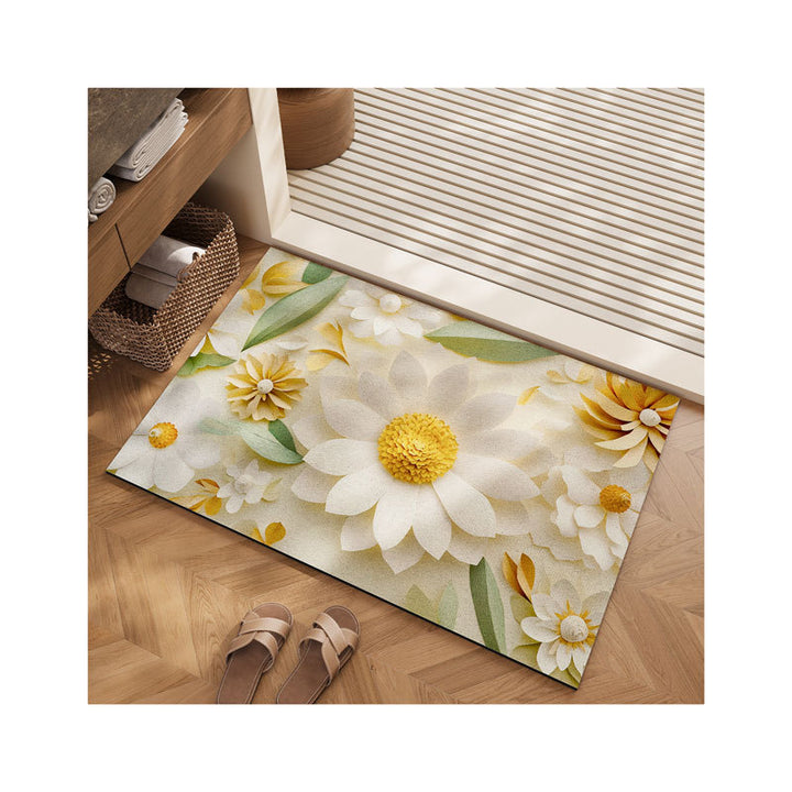 Floral Pattern Soft Bath Mat Kalsten