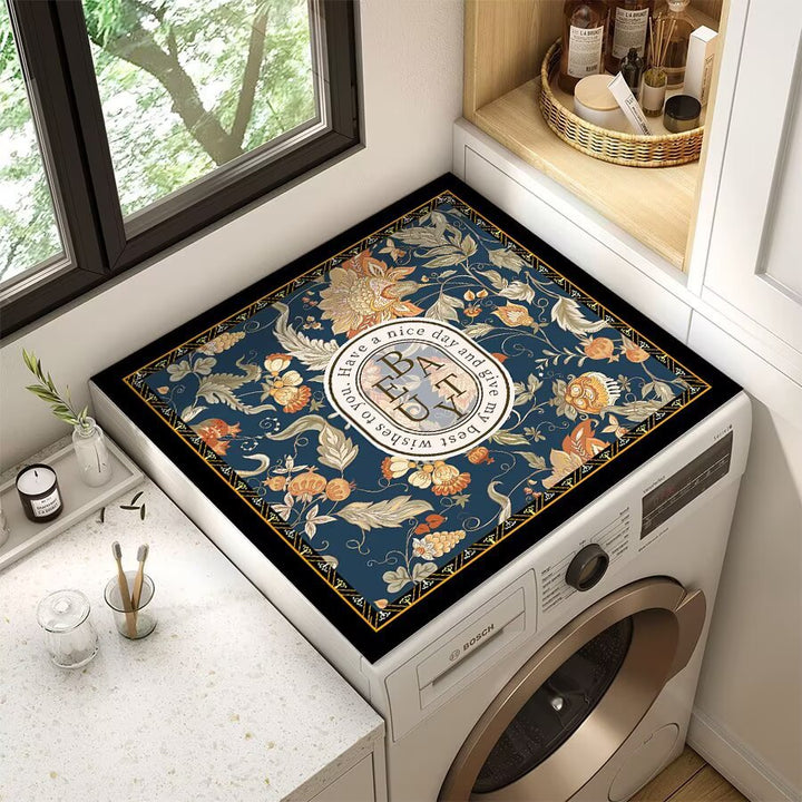 Decorative Floral Laundry Room Counter Mat Kalsten
