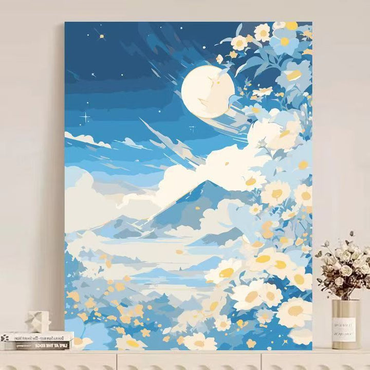 Abstract Mountain Landscape Canvas Art Kalsten