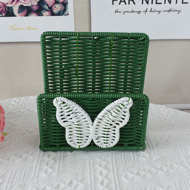 Decorative Butterfly Woven Storage Basket Kalsten