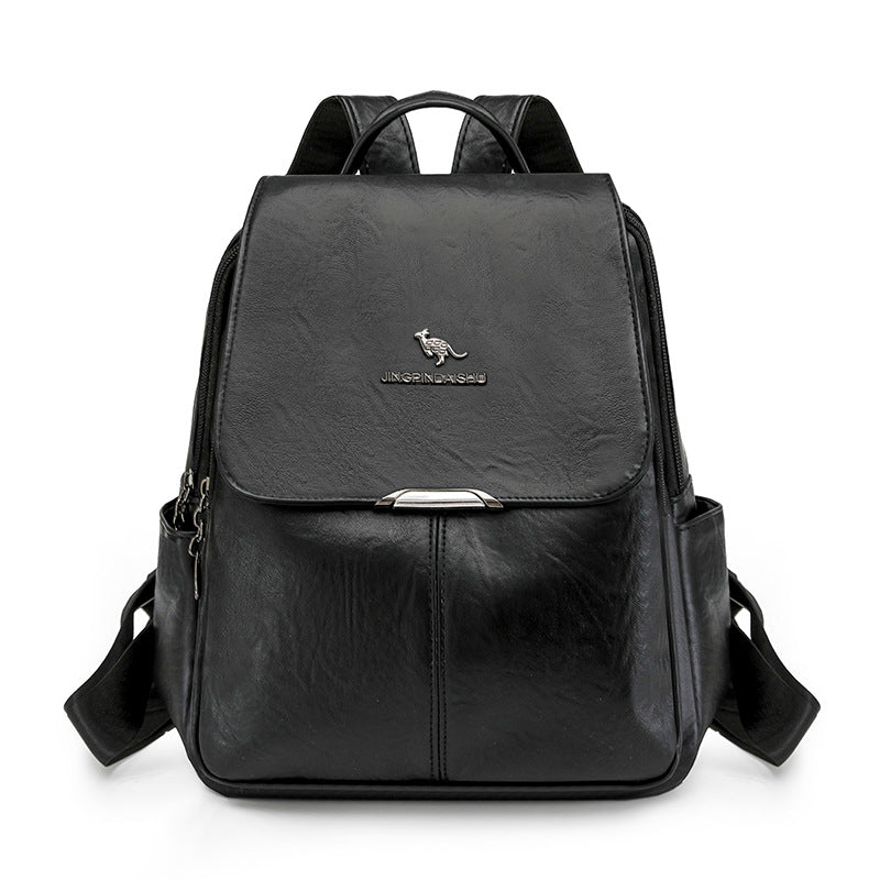 Durable Multi-Functional Leather Backpack Kalsten