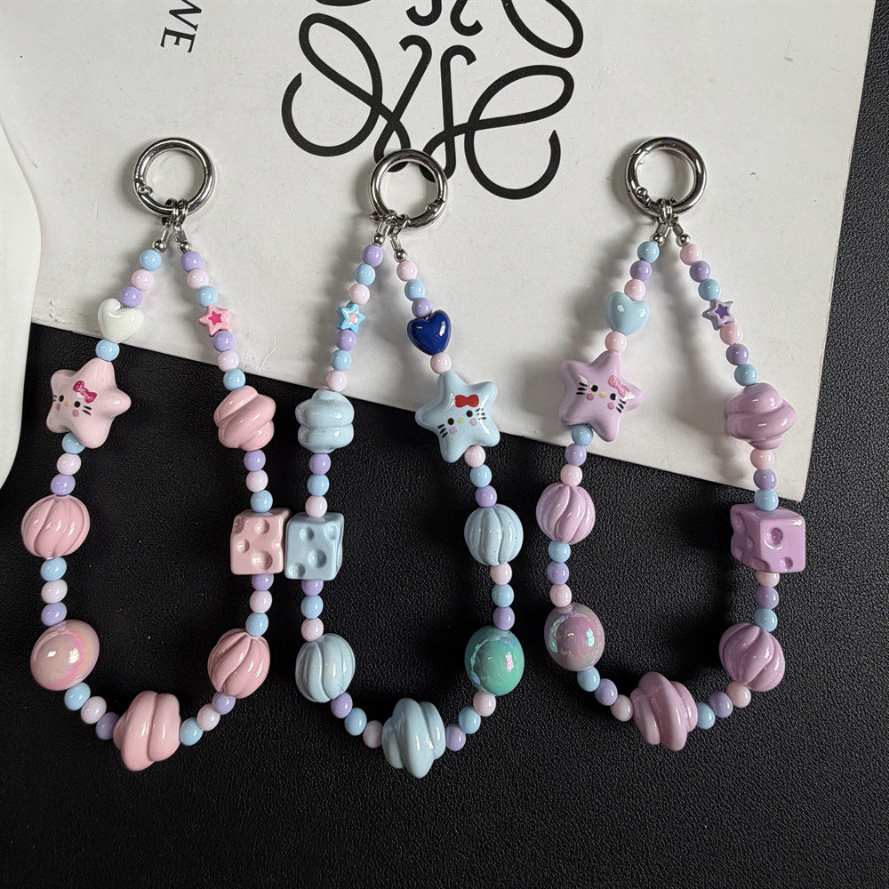 Decorative Beaded Charm Phone Lanyard Kalsten 1790135831