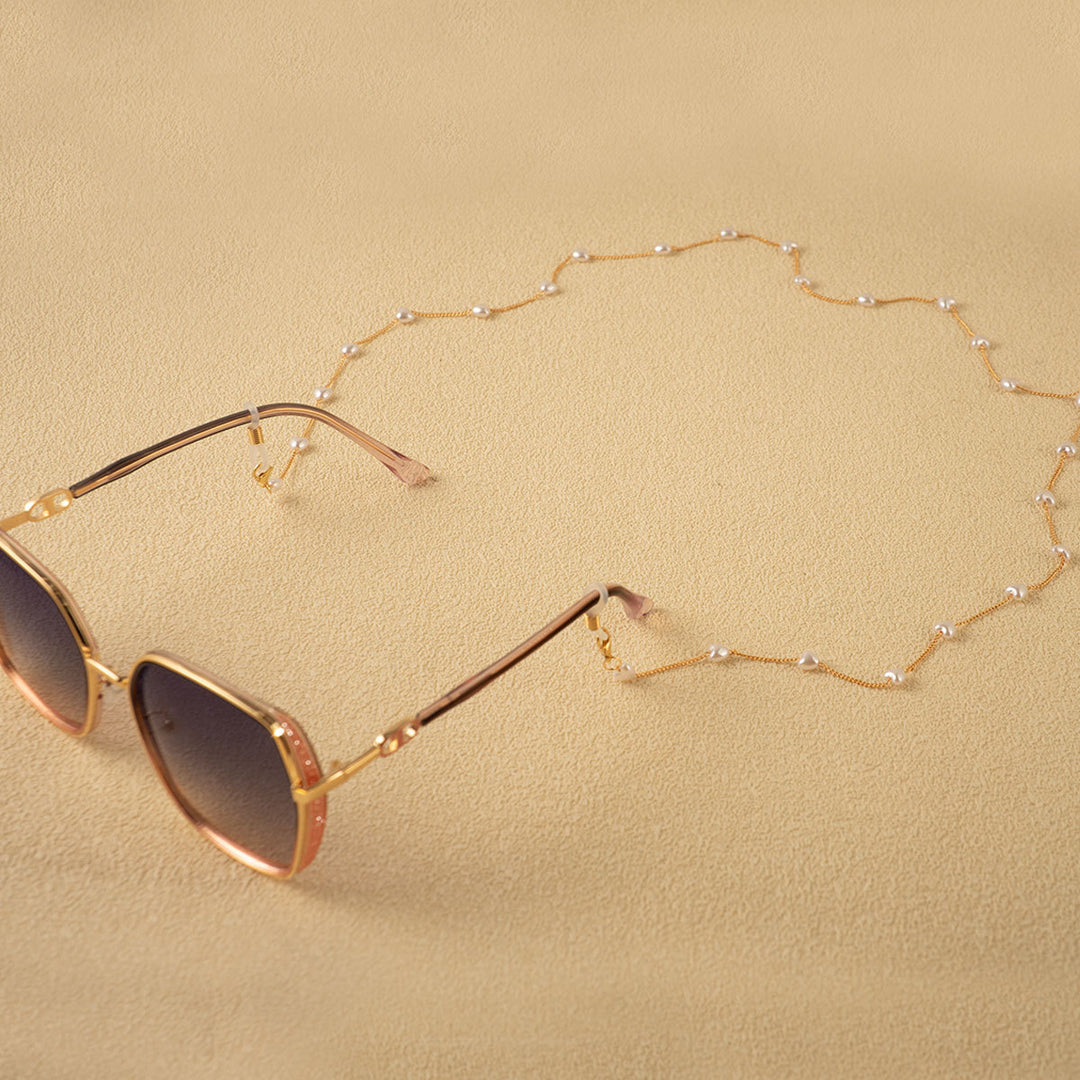Pearl-Linked Eyewear Holder Kalsten