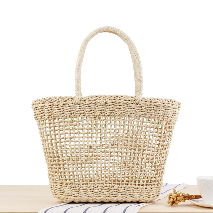 Braided Tote Bag Made of Natural Material Kalsten