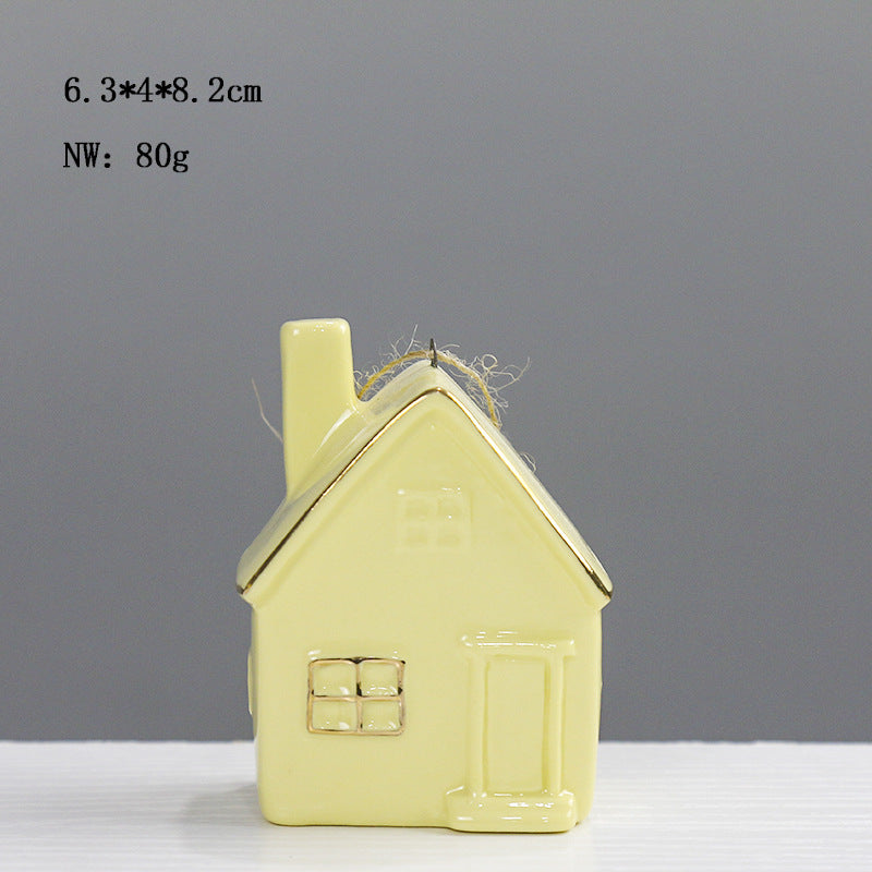 Ceramic House-Shaped Decorative Kalsten