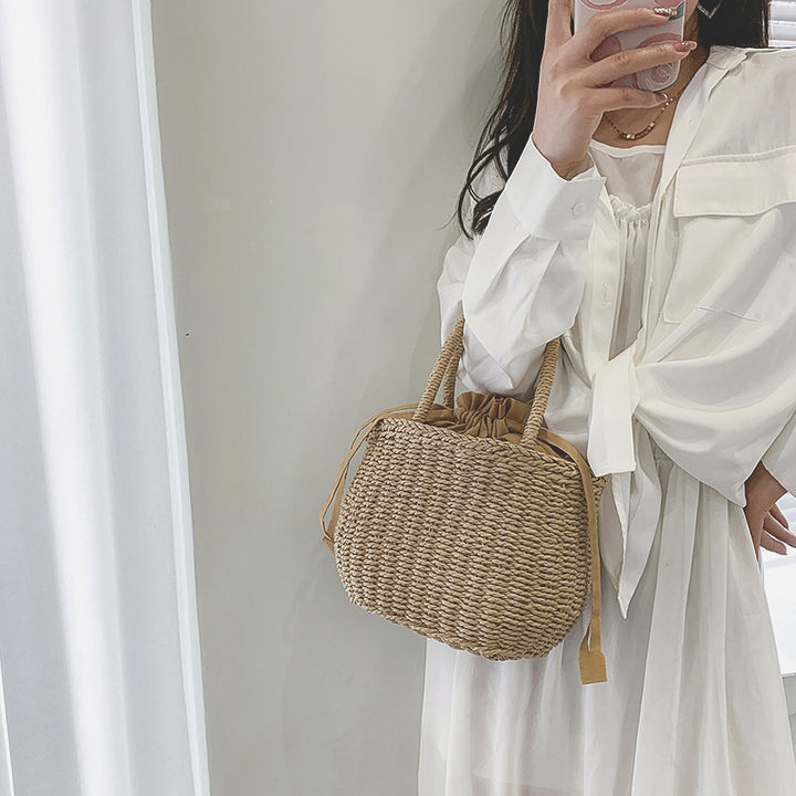 Basket bag with braided handles Kalsten