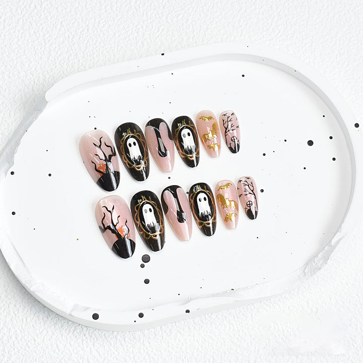 Halloween-Inspired Decorative Press-On Nail Set Kalsten
