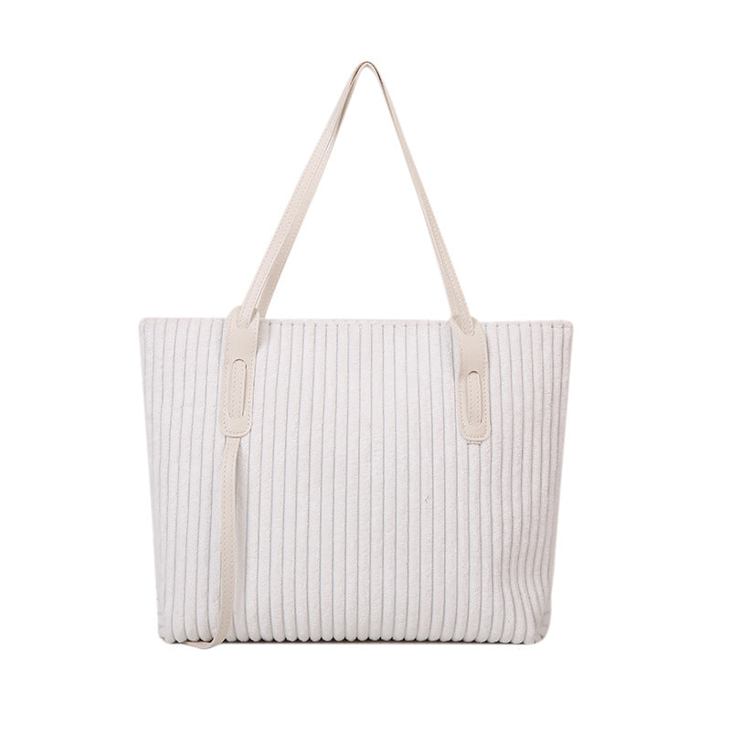 Textured Velour Tote Bag