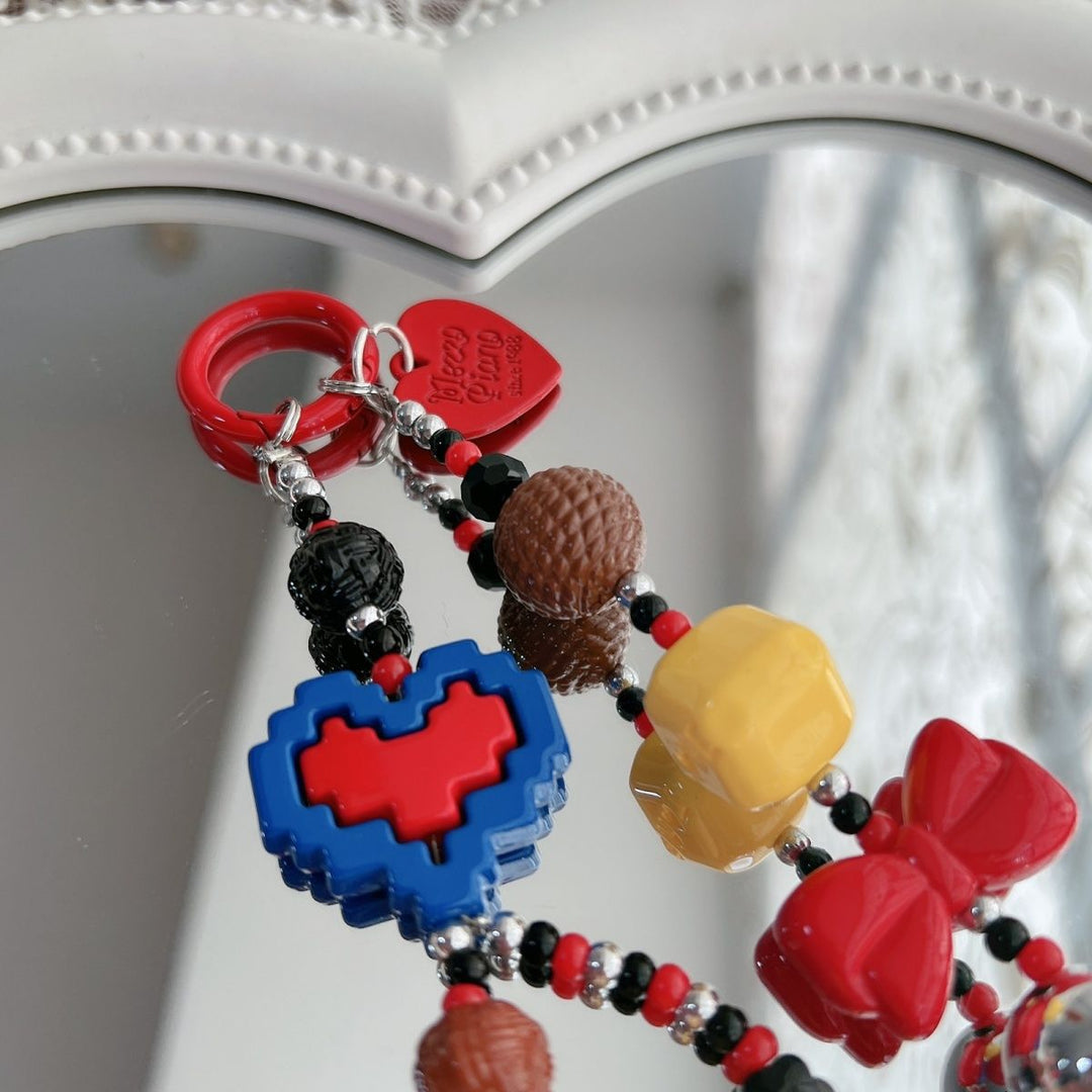 Playful Beaded Charm Keychain Kalsten 1790135504