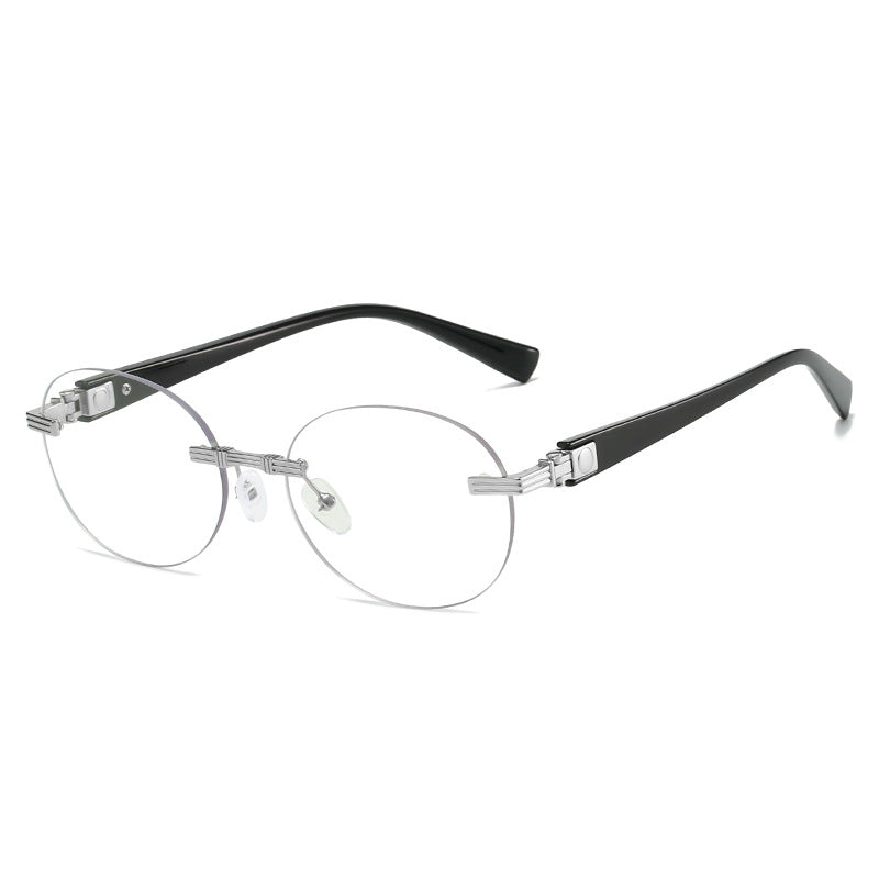 Women's fashionable sunglasses with transparent frame and flexible nose pad Kalsten