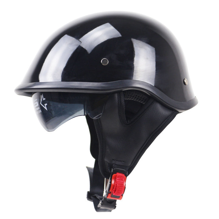 Classic Lightweight Motorcycle Helmet with Adjustable Visor Kalsten