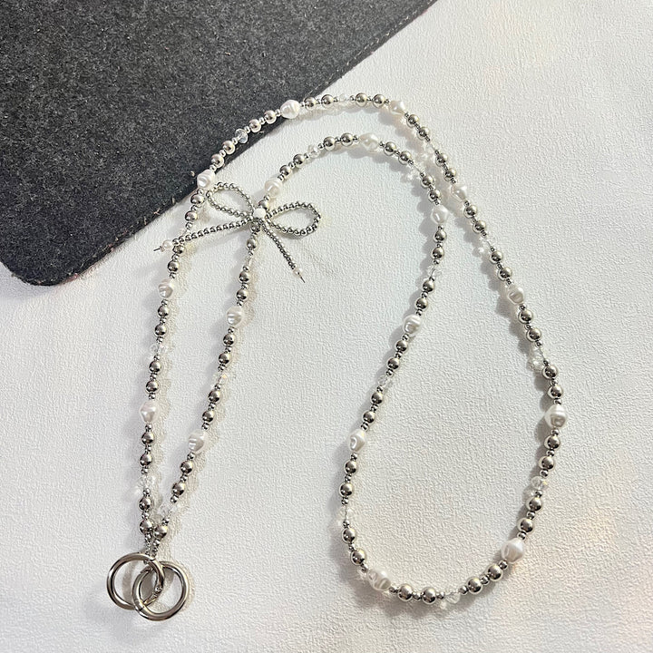 Elegant Pearled Charm Necklace Kalsten