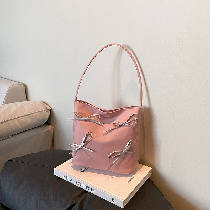 Bow-Embellished Handbag
