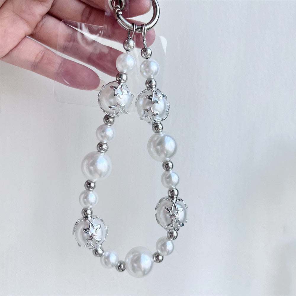 Elegant Pearl-Embellished Charm Keychain Kalsten