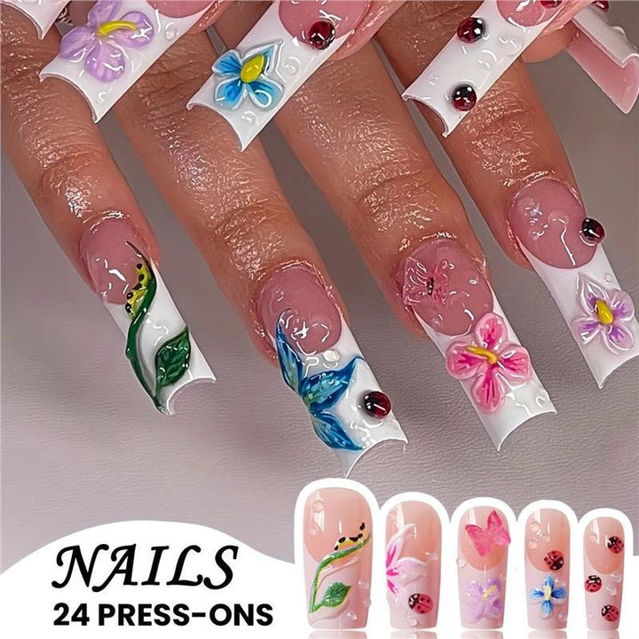 Floral Artistry Press-On Nails Kalsten