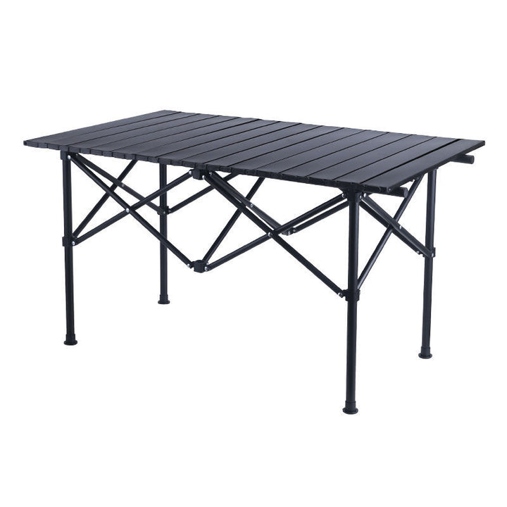 Foldable Camping Table With Lightweight Aluminum Frame And Carry Bag Kalsten