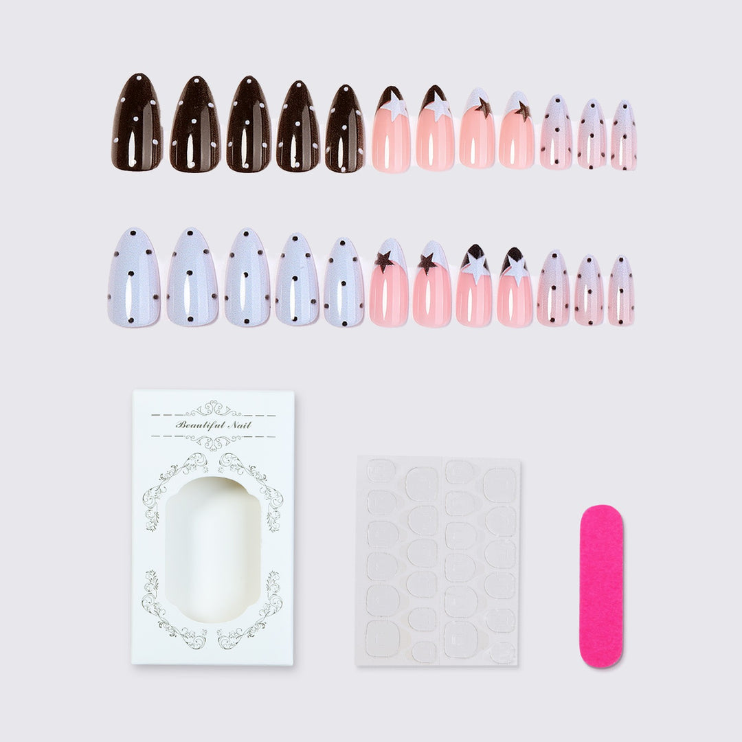 Nail art set with playful designs Kalsten