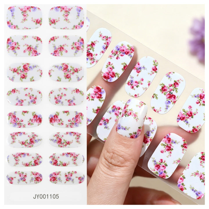 Floral Design Nail Wraps