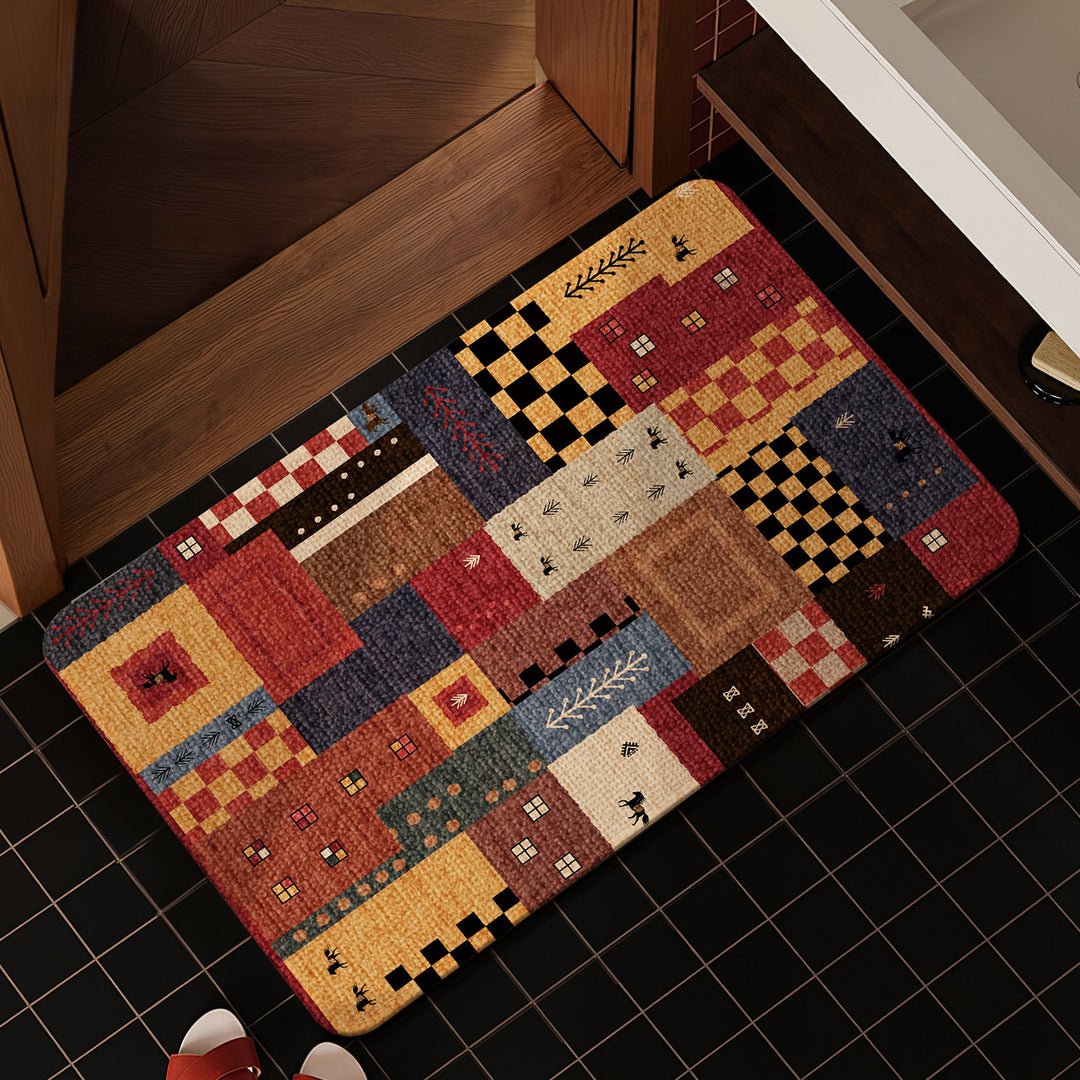 Decorative Star-patterned Bath Mat Kalsten