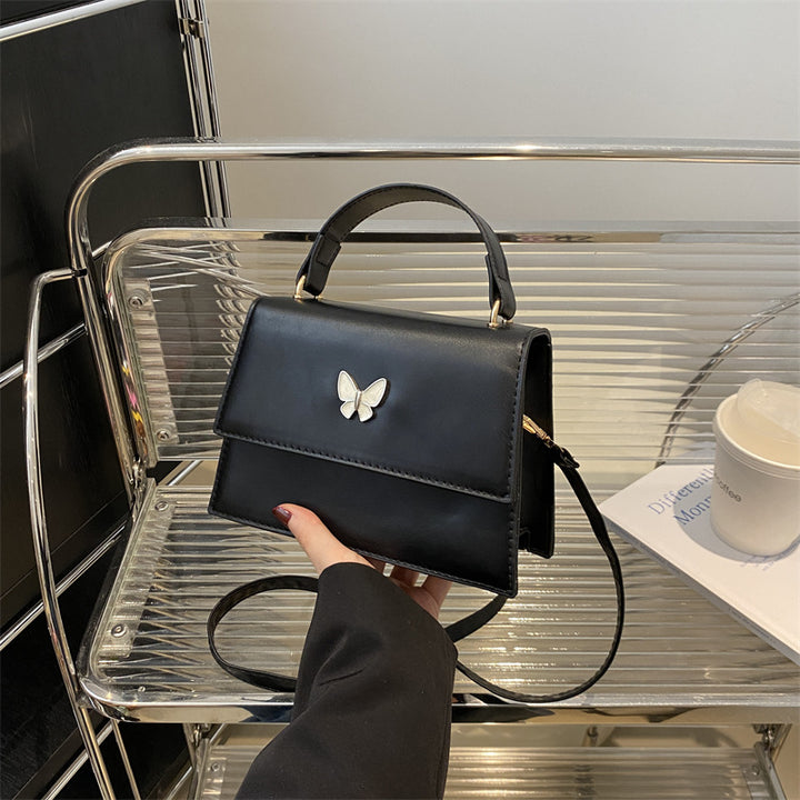 Butterfly-Embellished Handheld Bag