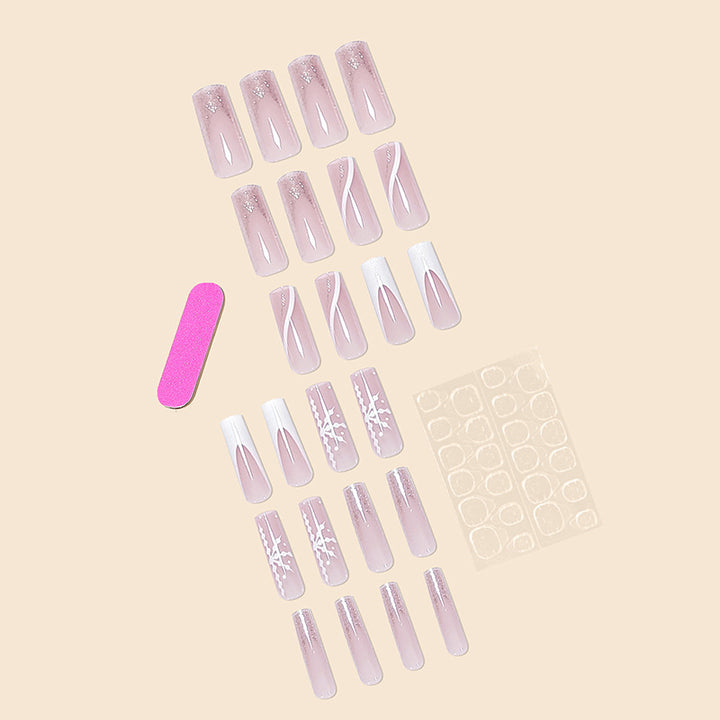 Elegant Artistic 3D Nail Extensions