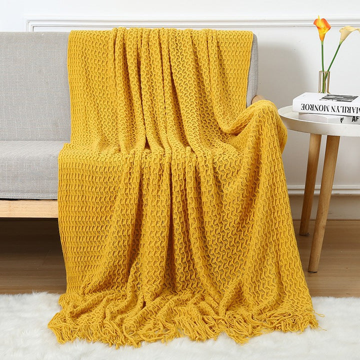 Cozy Knit Blanket Kalsten