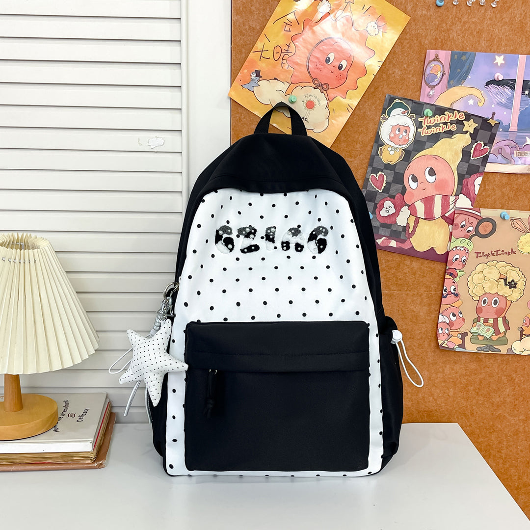 Cute Polka Dot Patterned Backpack Kalsten